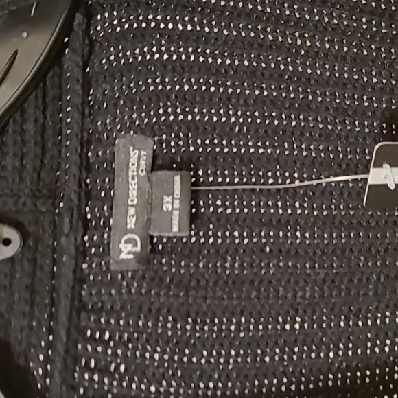 NWT New Directions Women's Black Sleeveless Shrug size 3X - Picture 3 of 9